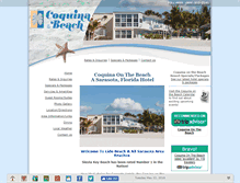 Tablet Screenshot of coquinaonthebeach.com